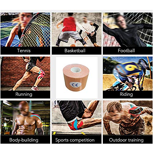 KKmoon 16FT bandagem esportiva antialérgica de suporte muscular fita atlética para alívio da dor fit