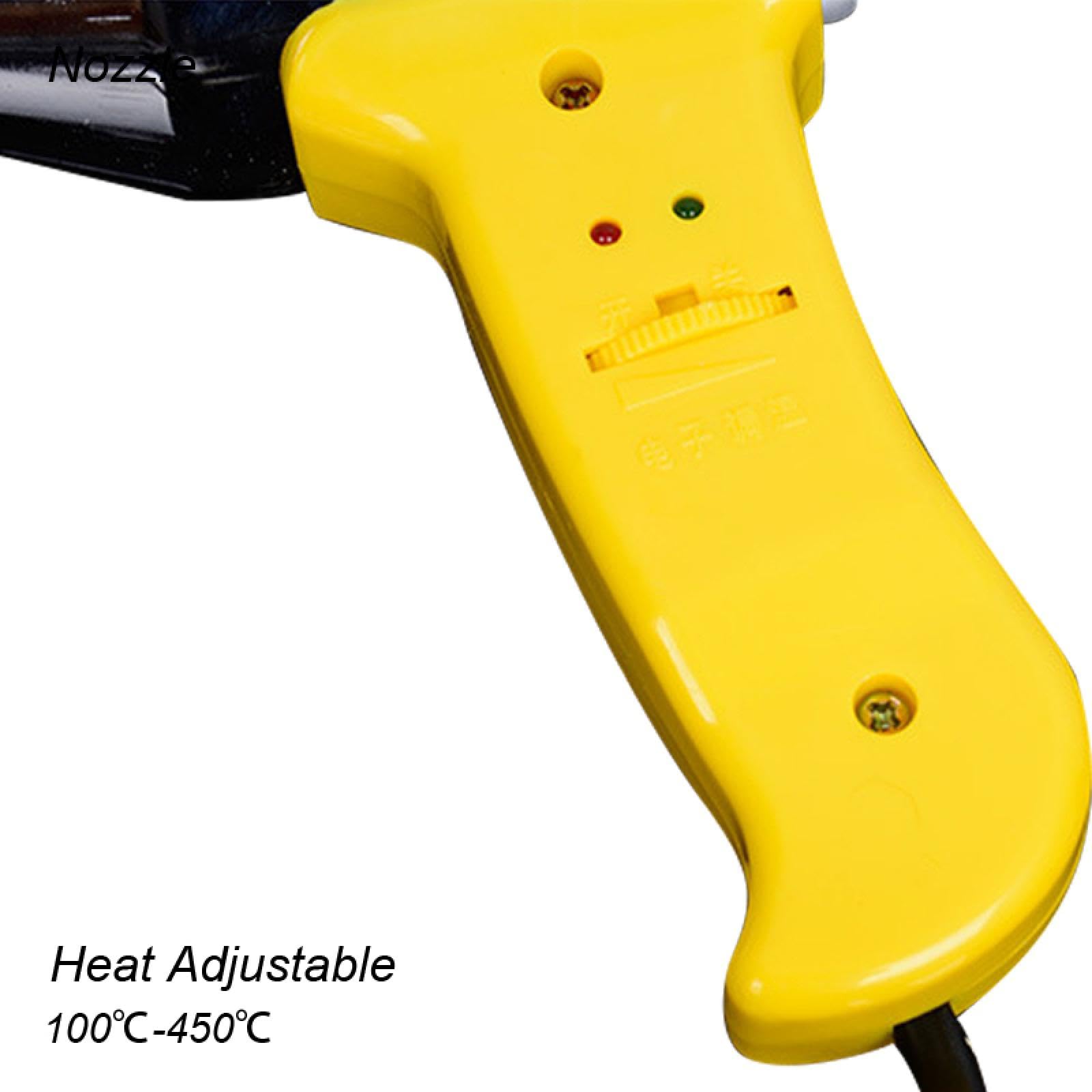 Pistola de aire caliente para soldar plástico, 700 W, 220 V-240 V, herramienta de soplete, máquina de soldar plástico, pistola de aire caliente ajustable, kit de soldador (pistola de calor de 700 W)