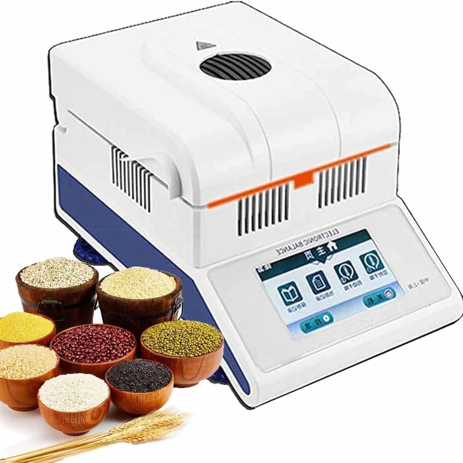 Halogen Moisture Analyzer, 0.001/0.002/0.005g Accuracy, 50/100g Capacity, Halogen Lamp Heating, For Rubber/Tea/Grain/Food(50g/0.005g)-image-19