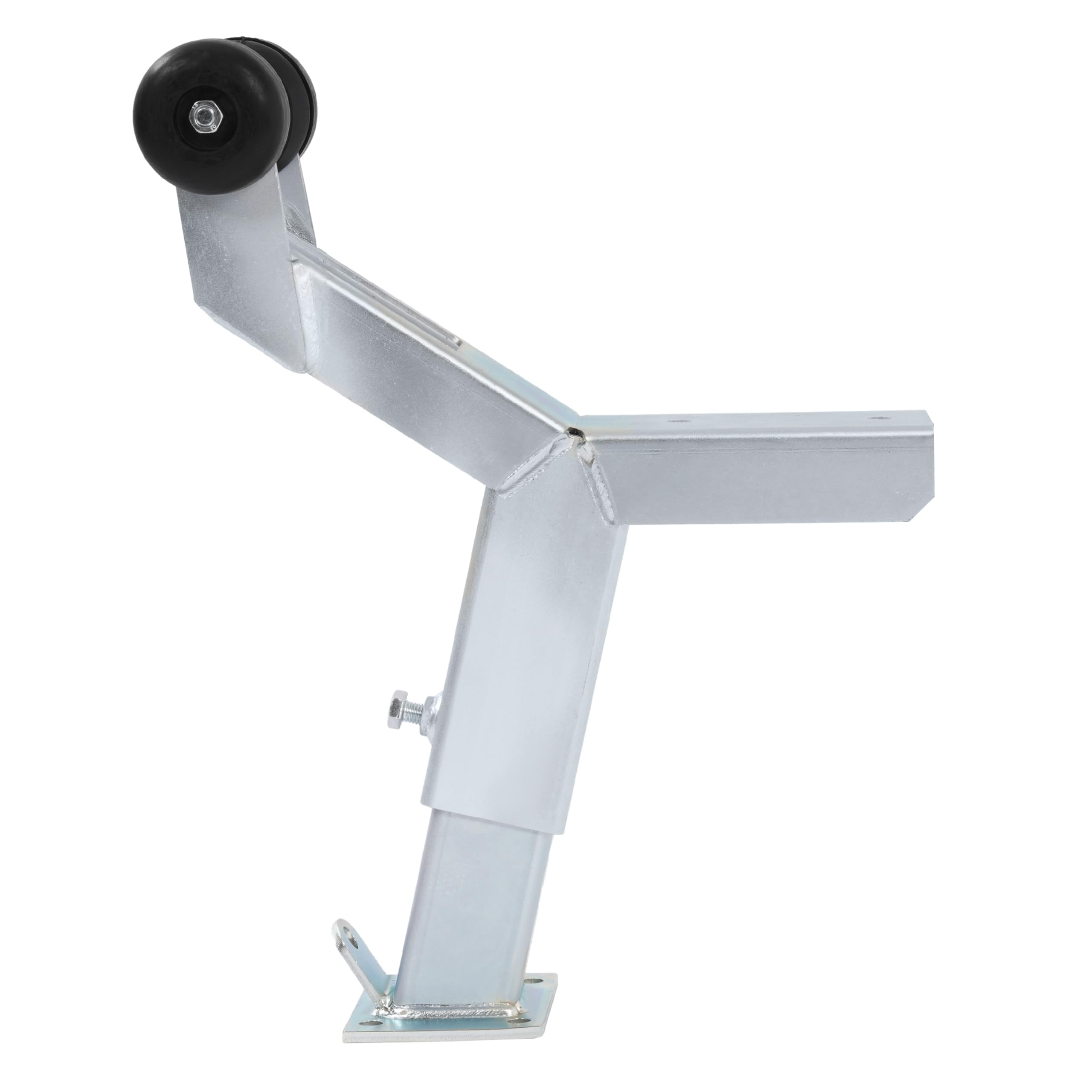 WUTIST Boat Trailer Winch Stand w/Trailer Rollers Height Adjustable Universal Boat Parts for Sailboats, Trailer, Jet Ski, Fishing Boats Steel Rubber Silvery Black Galvanized