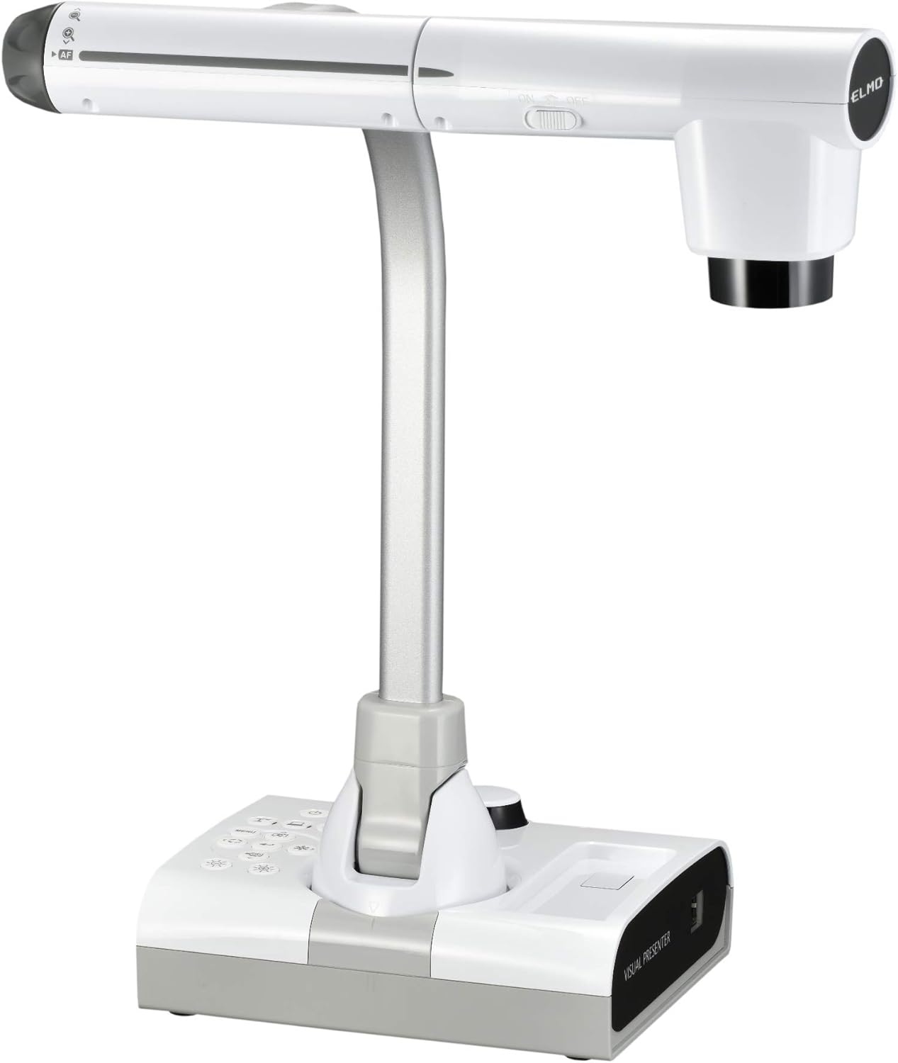 Elmo 1379 Model TT-12W STEM-CAM Visual Presenter Document Camera w/ 192x Zoom (12x Optical + 16x Digital), 1/2.3″ CMOS Sensor, 3.4 Megapixel, 30 Fps, HDMI in & Out, RGB, USB, Ethernet, Wi-Fi (Renewed) Elmo 1379 Model TT-12W STEM-CAM Visual Presenter Document Camera w/ 192x Zoom (12x Optical + 16x Digital), 1/2.3″ CMOS Sensor, 3.4 Megapixel, 30 Fps, HDMI in & Out, RGB, USB, Ethernet, Wi-Fi (Renewed)