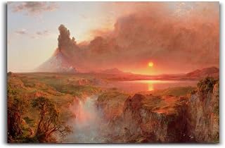 Custom Art Frederic Edwin Church Poster Canvas Art Painting Wall Art Home Bathroom Bedroom Office Living Room Modern Family Posters Decor 12x18inch(30x45cm) Unframe-style