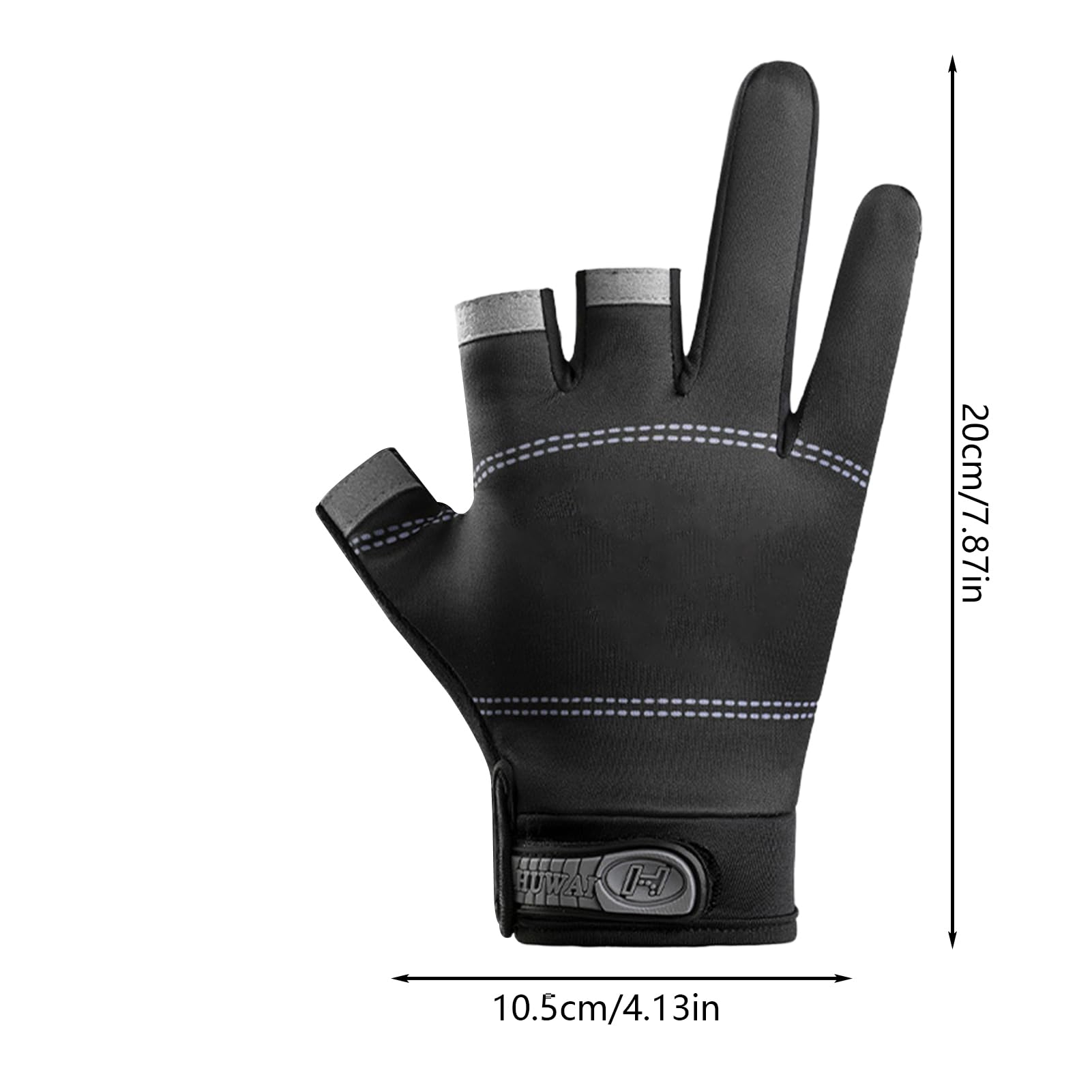 Guanti Da Pesca Invernali SUJAYU – Modello Con 3 Dita Aperte, Palmare In Silicone, Unisex