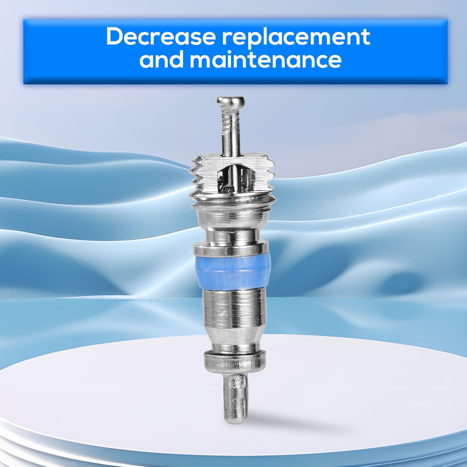 60pcs Ac Valve Cores for R32/R410A/R22, Alloy Premium High Pressure Air Conditioner Hvac Valve Cores Replacement Parts for Refrigeration Systems