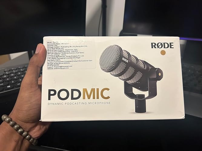 Rode Podmic Dynamic Unidirectional Podcasting Microphone With
