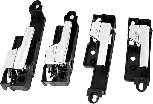Manija de puerta interior (4 piezas) delantera trasera izquierda y derecha Compatible con Ford Fusion 2006-2012, Lincoln MKZ 2007-2012, Mercury