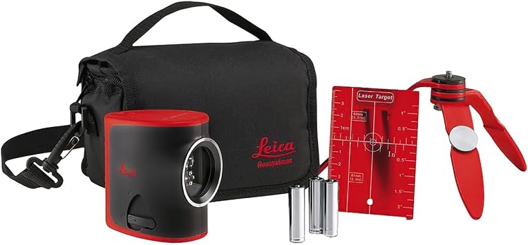 Leica LINO L2 Laser Level Self Leveling Cross Line with Pulse, Red/Black