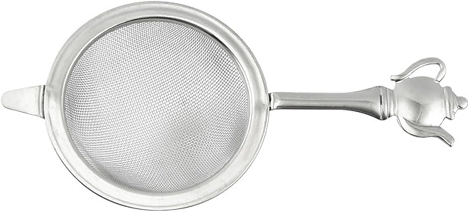 PATKAW Handheld Tea Mesh Colander Large 6.5cm Stainless Steel Fine Mesh Tea Strainer Reusable at Home and Office