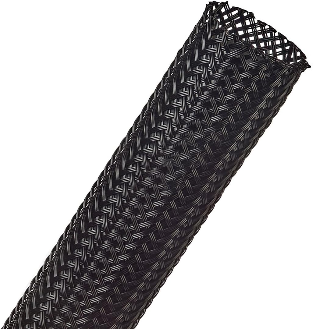 Techflex 1/4" Flexo Super Duty Expandable Braided Sleeving - 100 Feet - Black