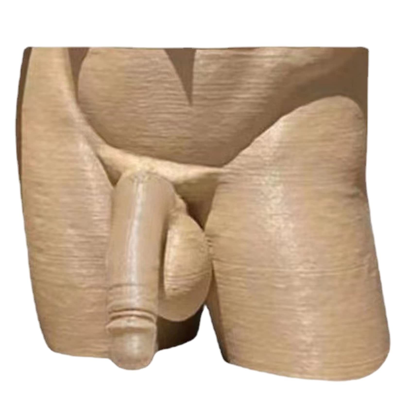 Wedhapy Flower Pots Body Form Plant Vase Unique Planter Penis Vase Decor Funny Male Body Planter Penis Flower Pot Home Garden Decor 4.7x5x3.9 Inch Beige