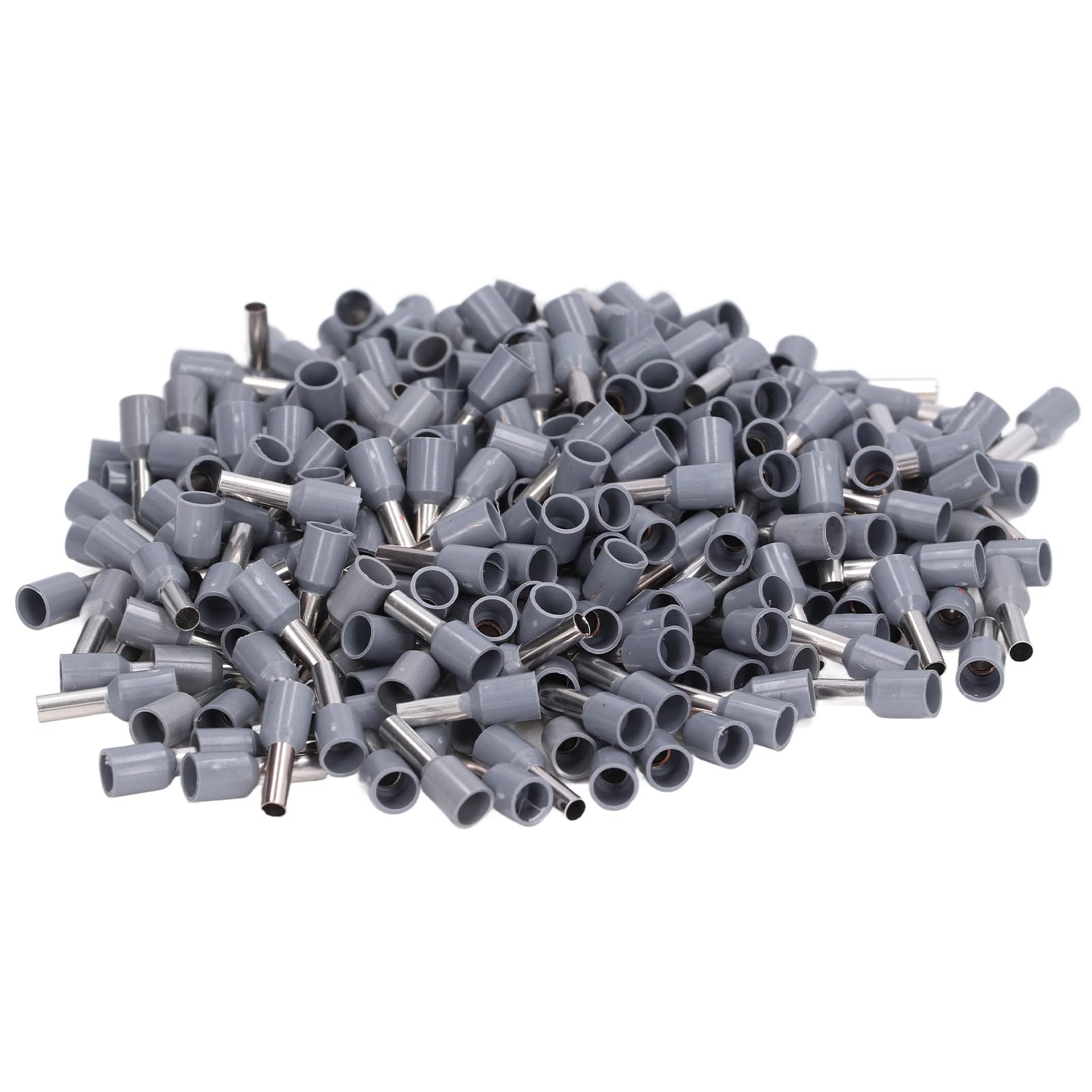Eujgoov 1000Pcs 12 AWG Insulated Ferrule Kit, Copper Wire Ferrule Connectors Kit Insulated Electrical Pin Cord End Connectors (E4009)