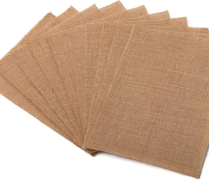 Printable Natural Burlap Paper Pad Burlap scrapbooking