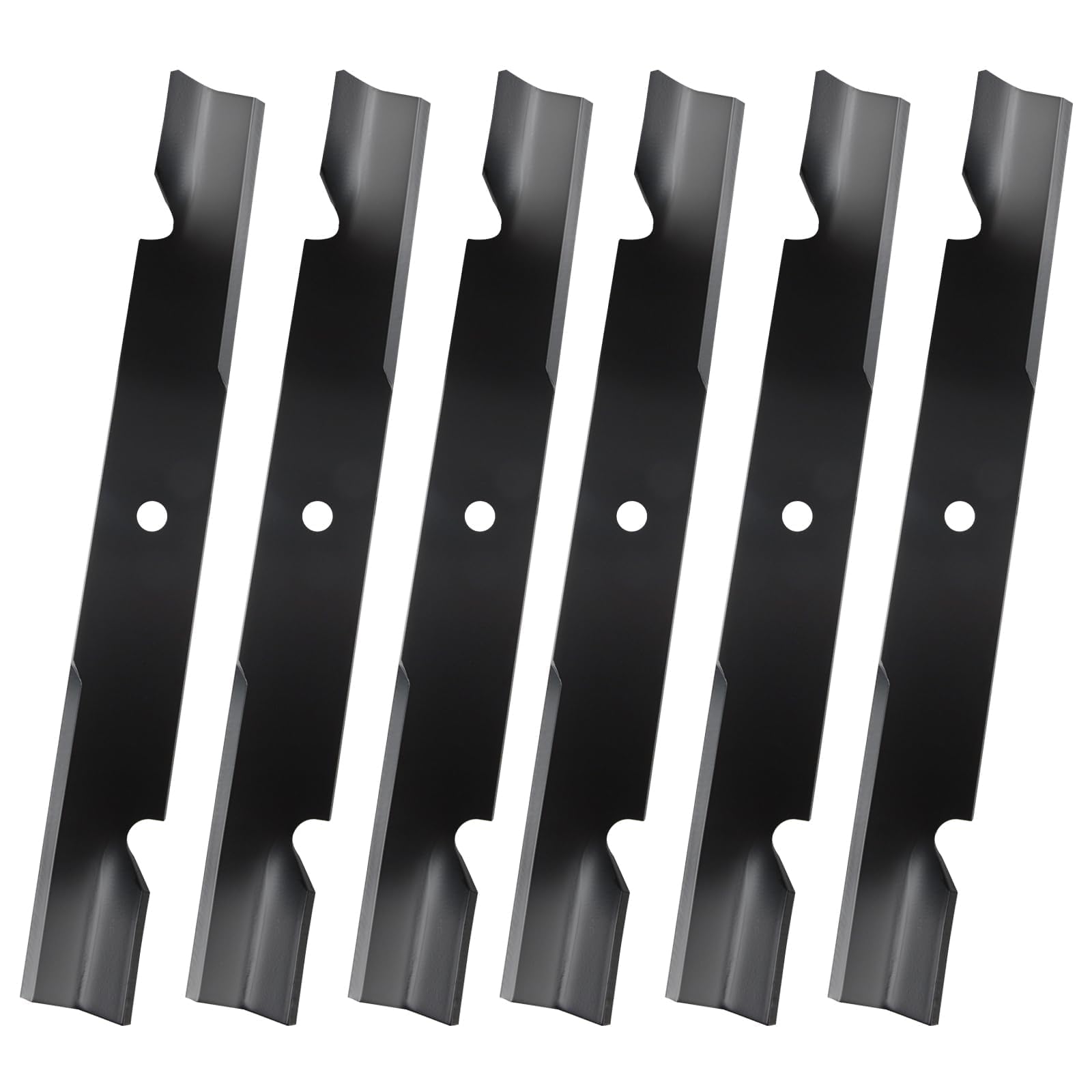 Paquete de 6 cuchillas para cortacésped 5101755 compatibles con cortacésped Fe rris S Cag Bad Boy de 61 pulgadas, hoja de corte 5020842 de repuesto 1520842 48111 481708 481712 5101755S 20842S