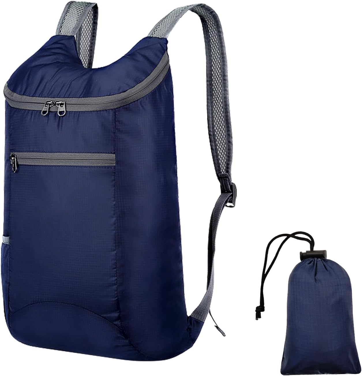 Hiking Backpack, Water-repellent Outdoor Backpack Camping Backpack for Men Women, Hiking Daypack Foldable Backpack (blue)