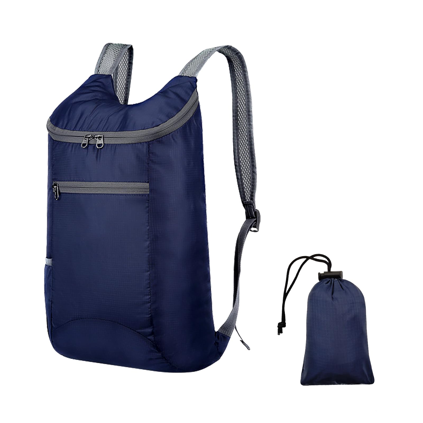 Hiking Backpack Water-repellent Outdoor Backpack Camping Backpack for Men Women Hiking Daypack Foldable Backpack blue