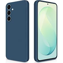GiiYoon Silicone Case Compatible with Samsung Galaxy S26 FE, Full Body Silky Soft Touch Phone Case with Camera Protection, Shockproof Cover with Microfiber Lining, Blue