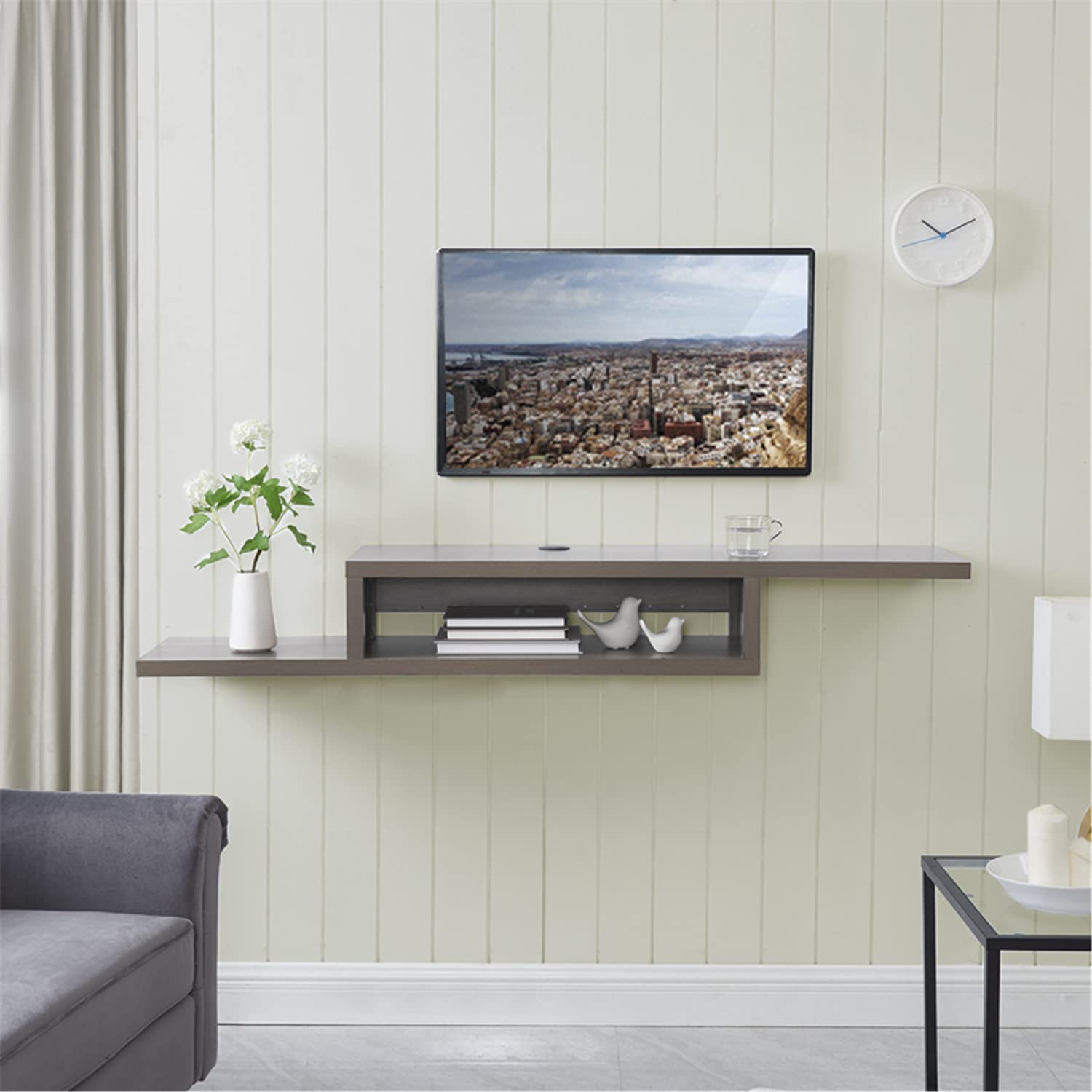 Buy Floating TV Shelf Wall Floating Shelf for Under TV Shelf Floating