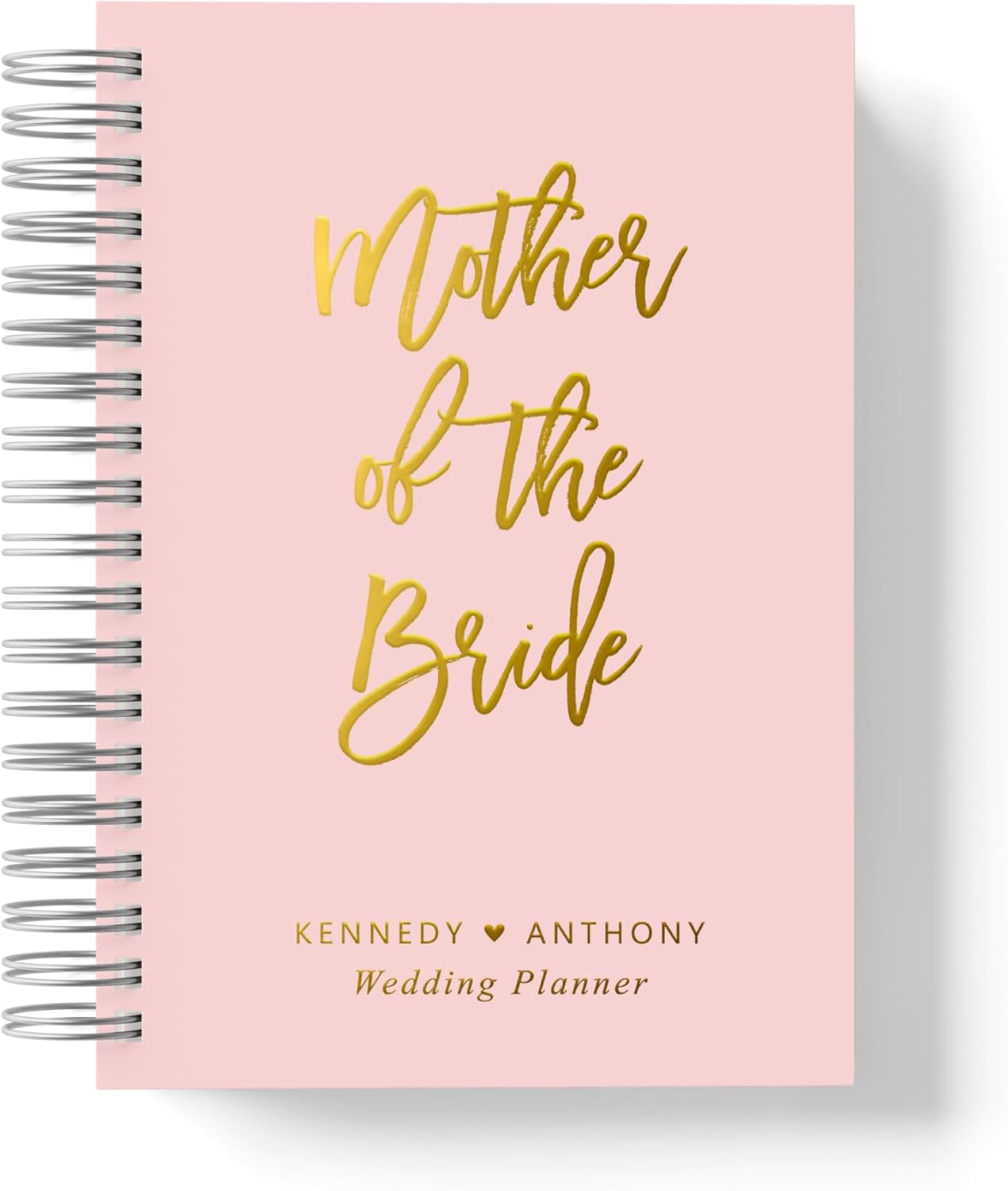 Mother of the Bride Wedding Planner, Pink Wedding Planner, 6 x 9 inches