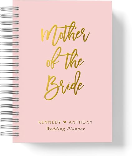Mother of the Bride Wedding Planner, Pink Wedding Planner, 6 x 9 inches