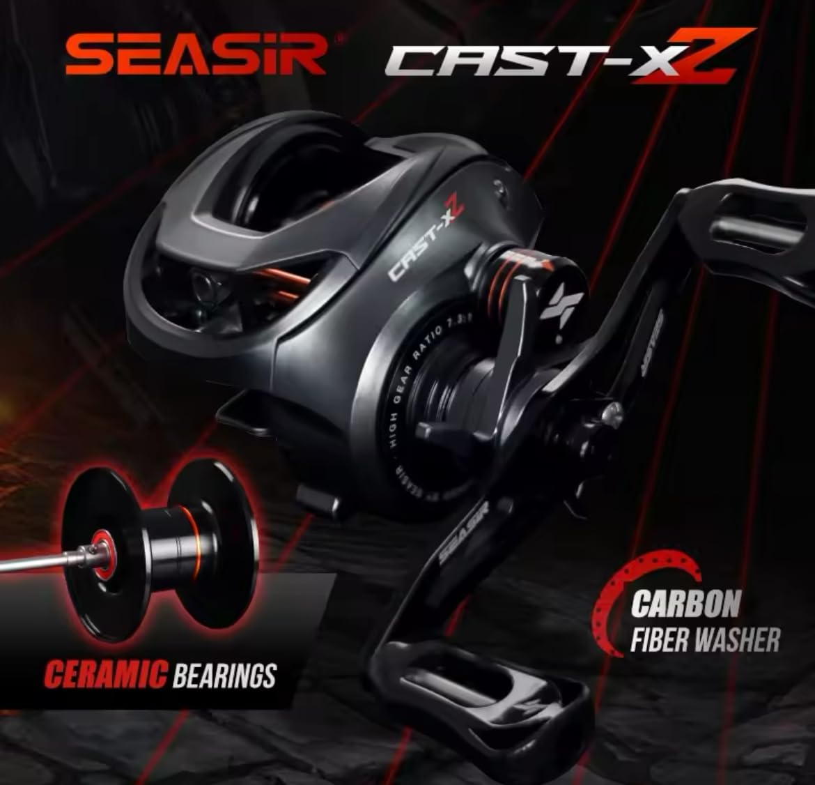 Amazon | SEASIR CAST-X2 ベイトリール 左ハンドル | ノーブランド品