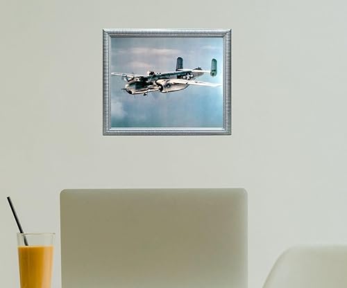 Miniatura 6 de Póster de pared de aviación militar, B-25 Mitchell, teniente bombardero, avión, jet, avión, vintage, impresión artística (16 x 20 pulgadas)