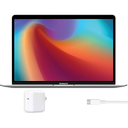 Apple MacBook Air 13-Inch Laptop Silver | M1 Chip 8GB Memory 256GB SSD | Retina Display, Backlit Keyboard, Touch ID, Long Battery Life Notebook Computer