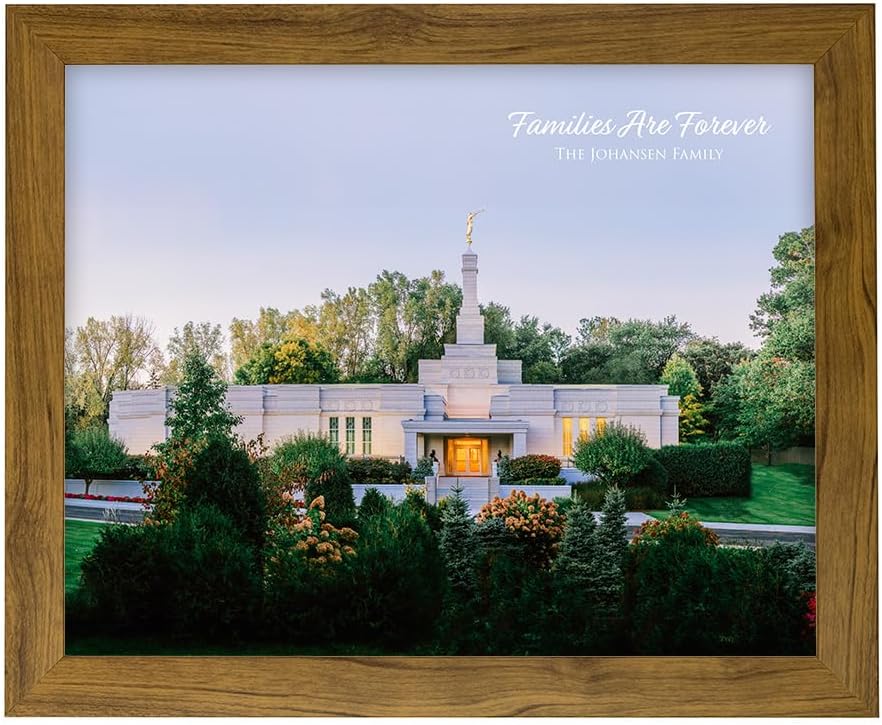 St Paul Summer Forest Photograph LDS Temple Art And Decor For Home And Family (White Frame, 11x14)