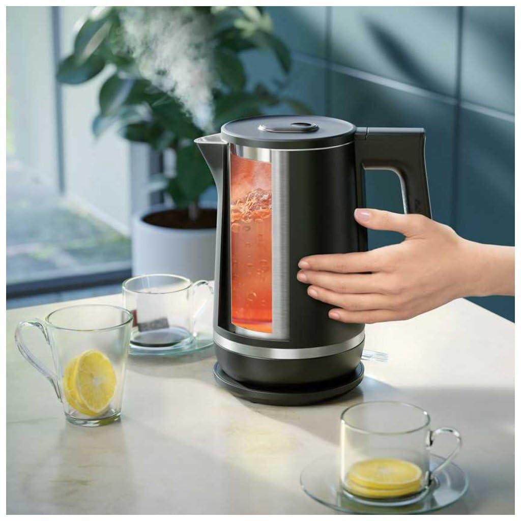 Philips Wasserkocher HD9396/90, Schwarz, 2200 W, 1,7 l