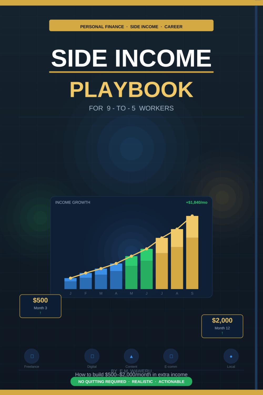 Side Income Playbook for 9-to-5 Workers: How to Build $500–$2,000/Month in Extra Income Without Quitting Your Job — Using Evenings, Weekends, and ... Have (The Side Income Blueprint Series)