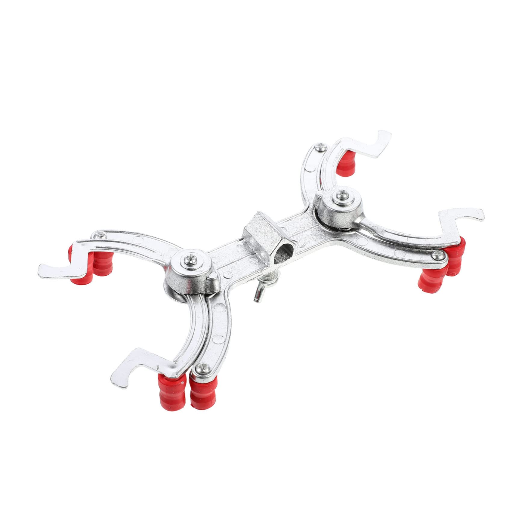 Cabilock 5 Piezas Abrazadera de Aluminio para Bureta Doble Clip de Titulación Seguro y Práctico para Laboratorio Accesorio de Fijación para Mesa de Titulación Experimentos Científicos