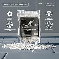 Vista 4 de TBB0.25 Airsoft BBS 0.25G, Grado de Competencia, Blanco o Blanco Cremoso, 4000 Balas/Bolsa