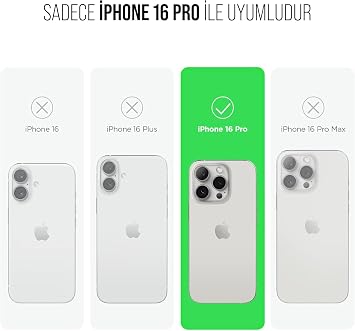 MADNOVA iPhone 16 Pro İle Uyumlu Lansman Kılıf İnce Sıvı Silikon 3 Katmanlı Tam Kaplamalı Yumuşak Jel Kauçuk Telefon Kılıfı (siyah)