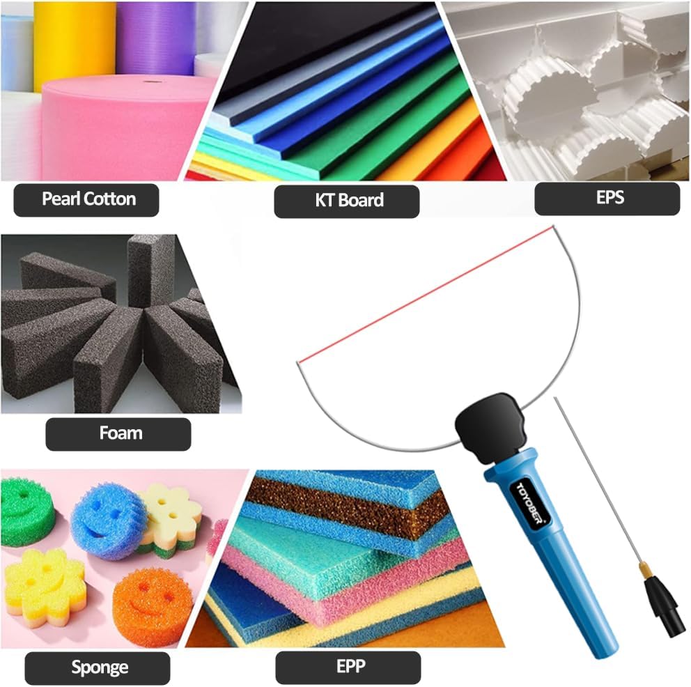 DIY Foam Cutter Electric Styrofoam Cutting Tool Kit,100-240V/24W Adjustable Power Styrofoam Cutting Pen Hot Foam Cutter For Foam Cutting, Holes Digging, Details Handling