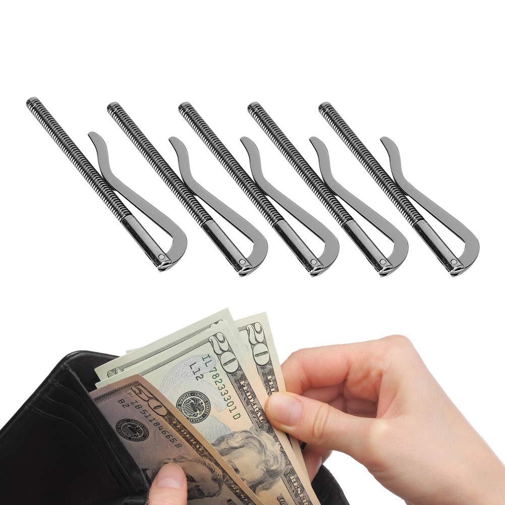 80Mm Money Clip, Anti-Corrosion Wallet Money Clip, for Leather Wallet General Purpose Wallet Professional Use(Gun Black)-image-42