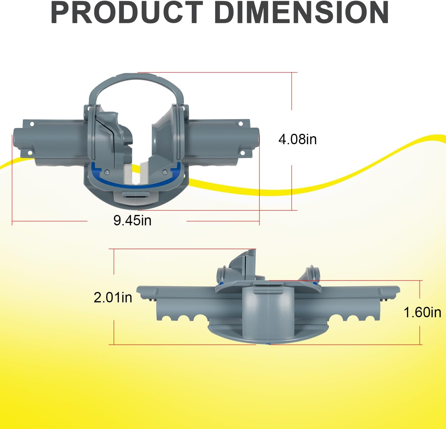 R0545700 Middle Engine Housing Assembly Replaces for Zodiac MX8/MX8 Elite /AX10 / AX10 ACTIV Pool Cleaners, Protects Drive Shafts & Ensures Smooth Operation