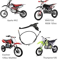 Vista 3 de YOXUFA Cable de manija de embrague izquierdo de 7/8 pulgadas para SSR 50cc 70cc 90cc 110cc 125cc 150cc Apollo RFZ DBX18 TaoTao DB17 DB27 Coolster