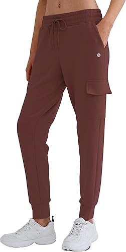 DITOK Women's Cargo Jogger Sweatpants, Soft Smooth Lightweight Tapered Athletic 