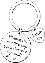 Mum Gifts Mum Keyring From Son Mother Mummy Mom Gifts Christmas Birthday Mother's Day Gifts I'll Always Be Your Little Boy You'll Always Be My World Keychain