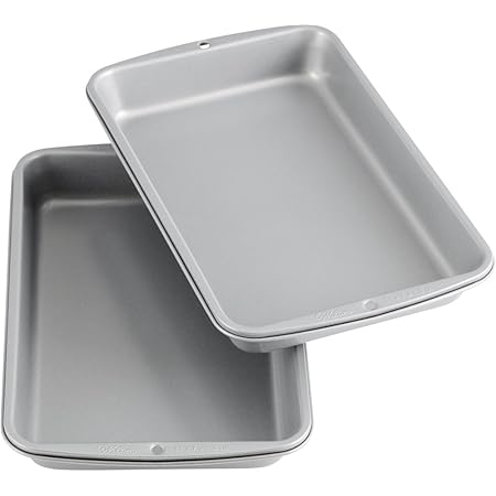 Wilton Recipe Right Non-Stick Biscuit and Brownie Pan, 11 in. x 7 in. (2-Pack)
