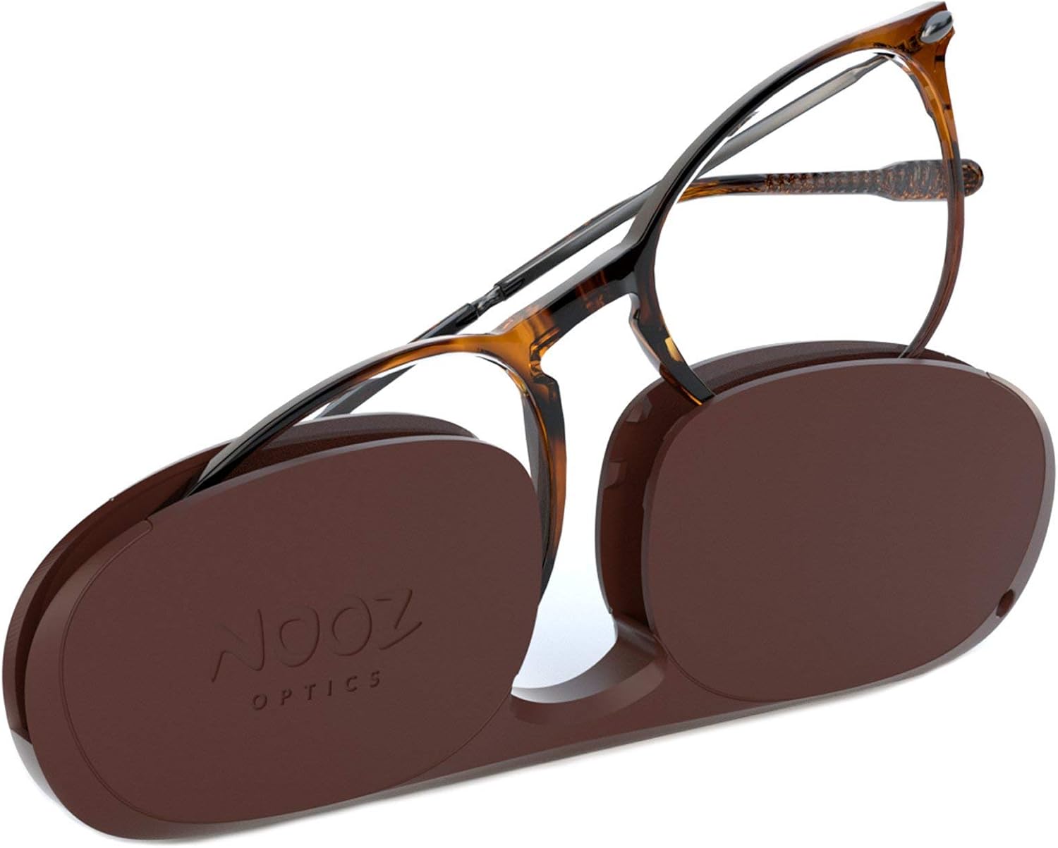 NOOZ Optics - Reading Glasses - Slim & Lightweight (5g) - Presbyopia Readers for Women & Men with Compact Case -Oval