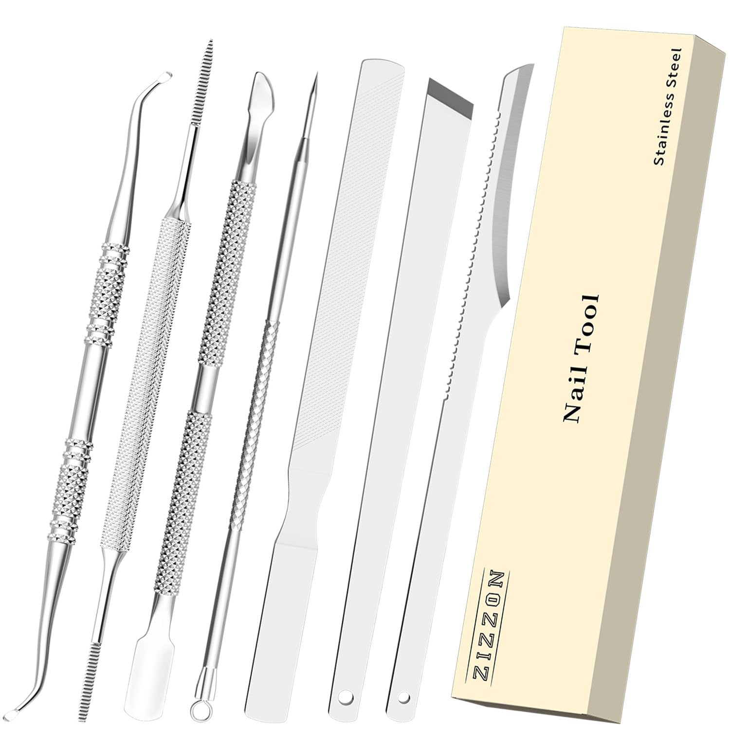 Amazon.com: ZIZZON 7 Pcs Ingrown Toenail File and Lifters Set