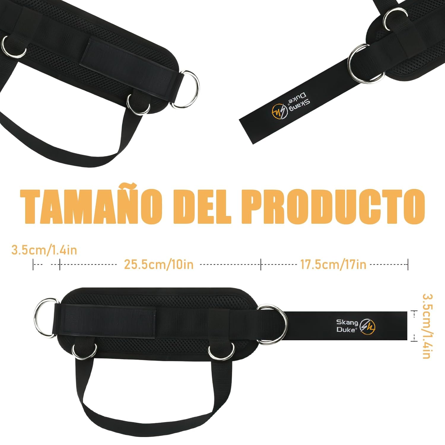 Grilletes Tobillo Gym Mujer, Anillo en 4 D Reforzado, Tobilleras Gym para Máquinas de Cable, Ejercicios de Glúteos y Abdominales, Ejercicio de Abductores de Cadera para Hombres...