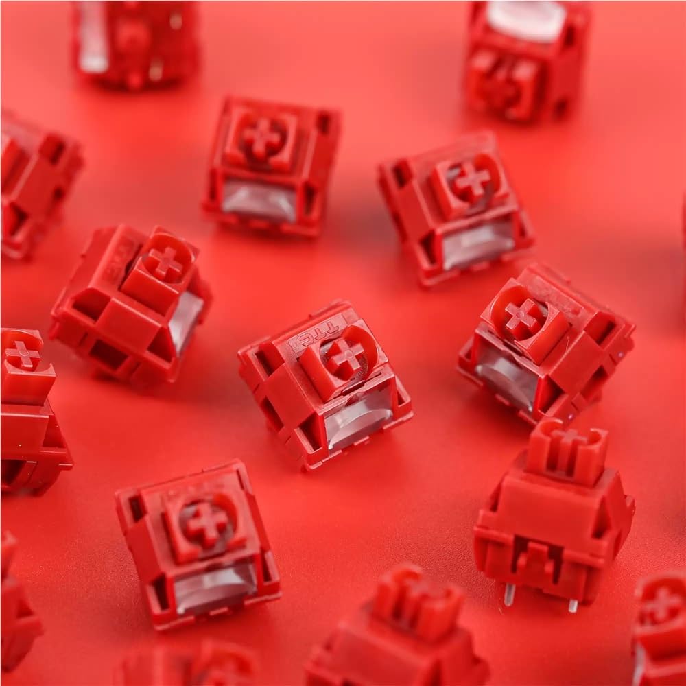 TTC Flame Red V2 Switch, Commutateur De Clavier Mécanique Pré-lubrifié Linéaire Crémeux(110PCS)
