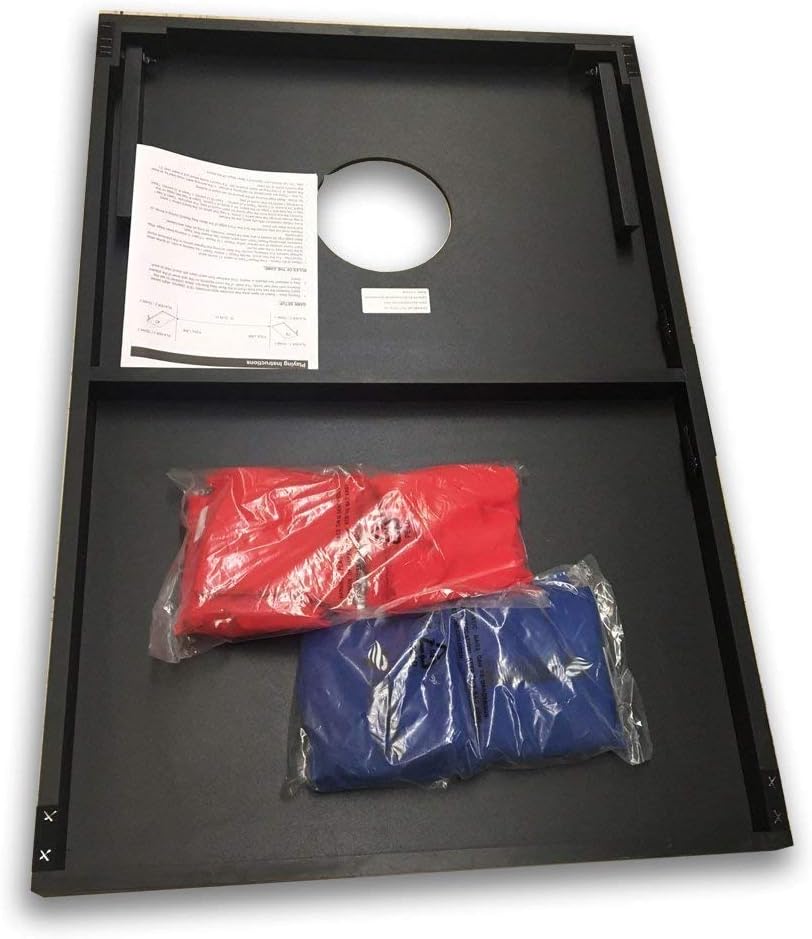 Wedding Cornhole Set Black and White, Team Bride and Team Groom Bag Toss, Wedding Reception Games, 36x24 Inches