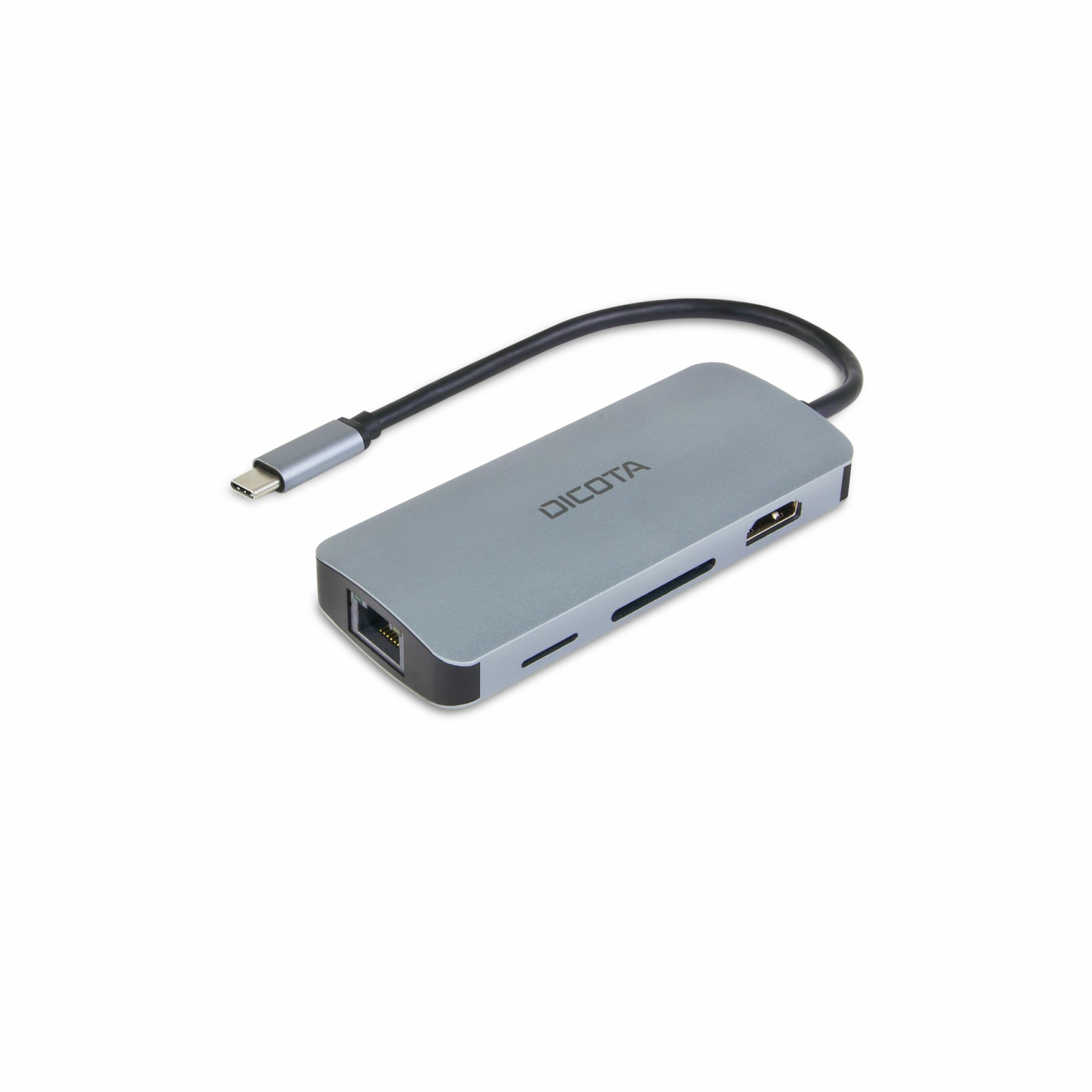 DICOTA USB C 8 in 1 Multi Hub 4K PD 100W