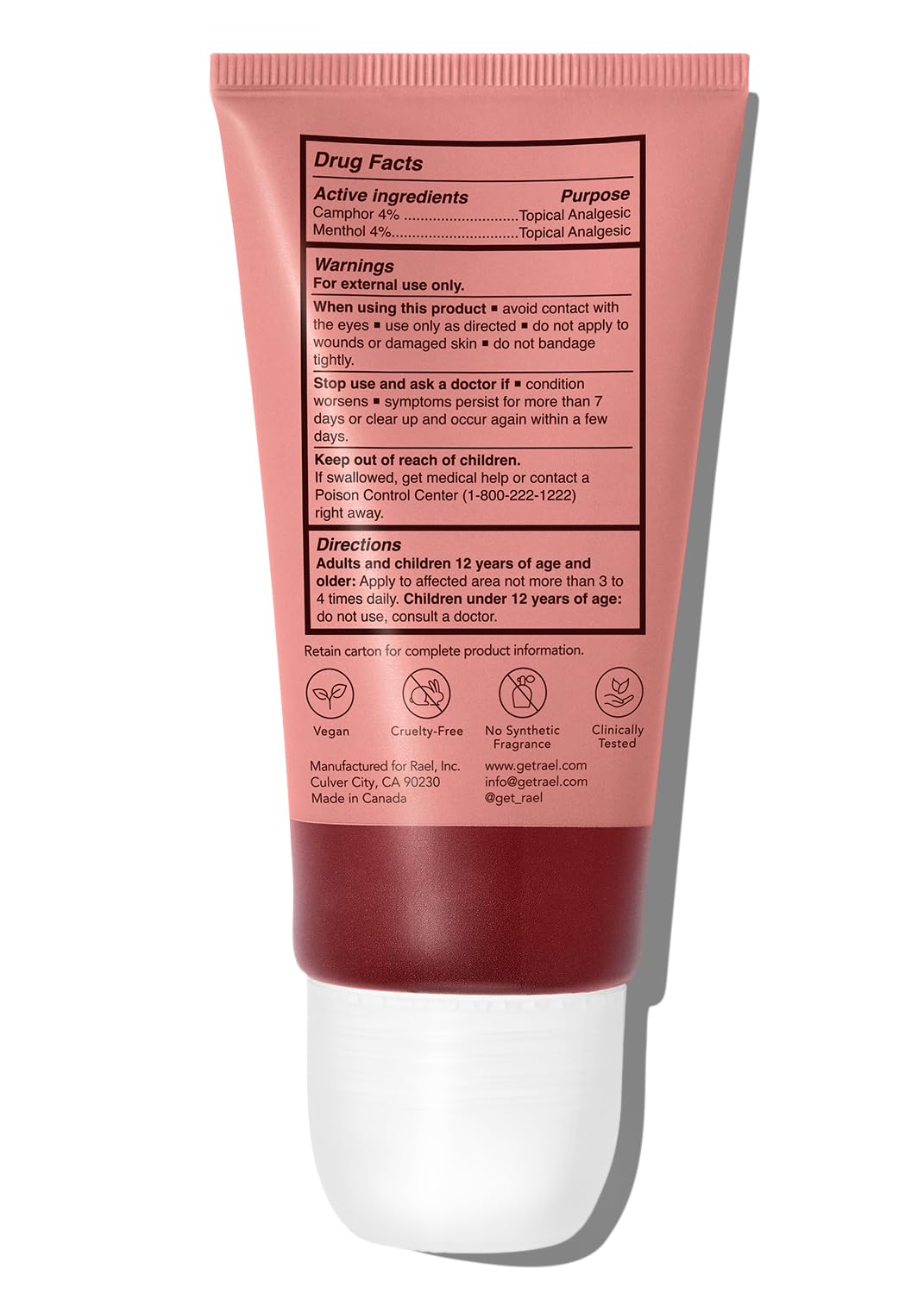 Rael Roll-On Cream for Feminine Care, Camphor and Menthol Formula (1.7 oz) — Amazon image 8