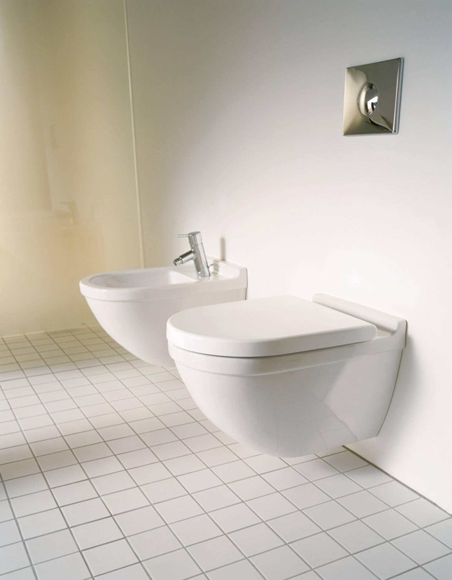 Lavavajillas de pared Duravit WC Starck 3 540mm, fijación oculta, blanco, Color: Blanco
