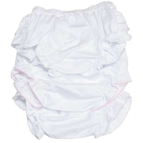 Kissy Kissy - Basic Diaper Cover 3 Set - White-6-9mos