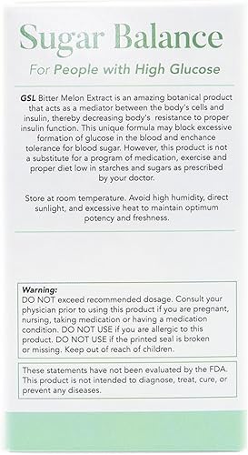 Miniatura 6 de El balance de azúcar original  1000 mg de extracto de melón amargo  Fabricado en los Estados Unidos (30 unidades)