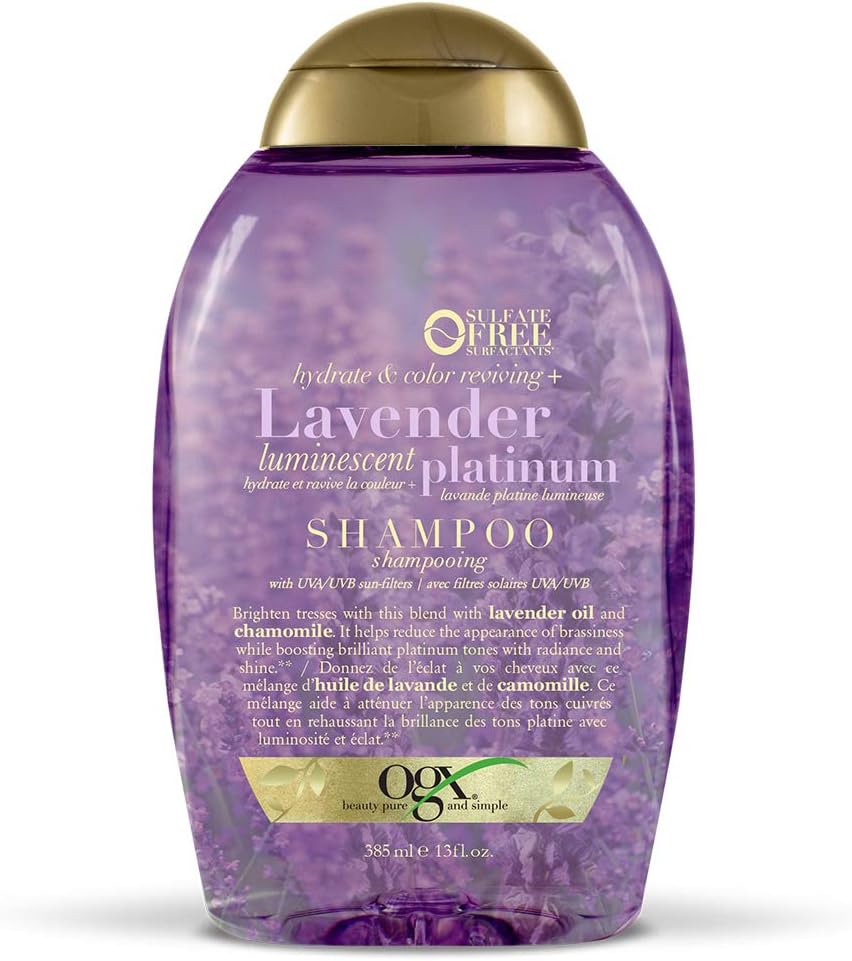 Hydrate & Color Reviving + Lavender Luminescent Platinum Shampoo, 13 Ounce Bottle